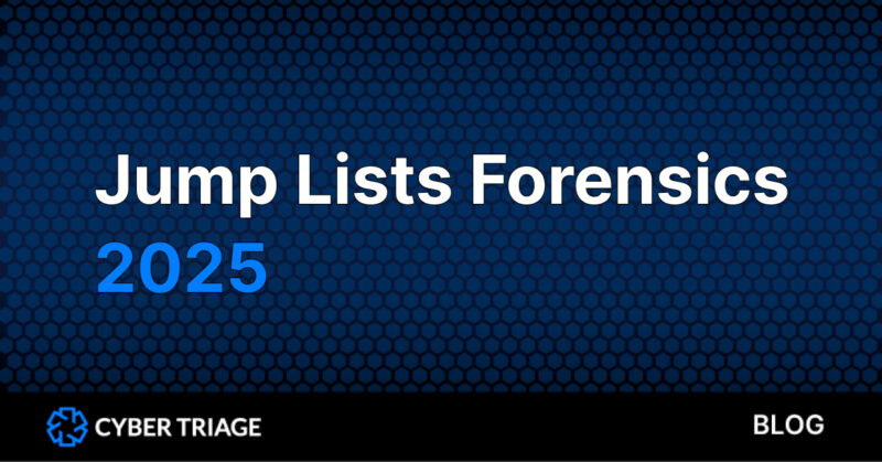 Learn how to do jump lists forensics in 2025