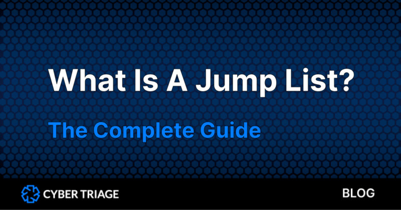 What is a jump list?