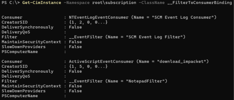 WMI binding enum example. 