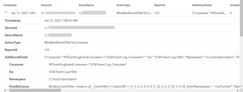 WMI Defender example. 