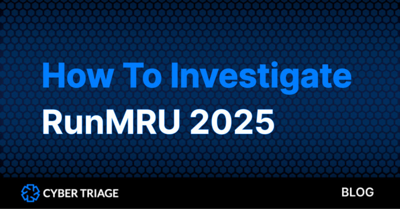 How to Investigate RunMRU